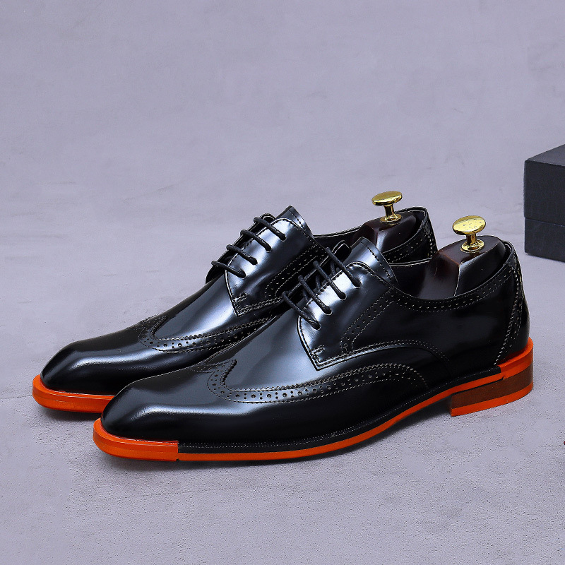 Formal Men Daily Wear Footwear - Herren Echtleder Oxfords Niedrige Schnürschuhe Hochwertige