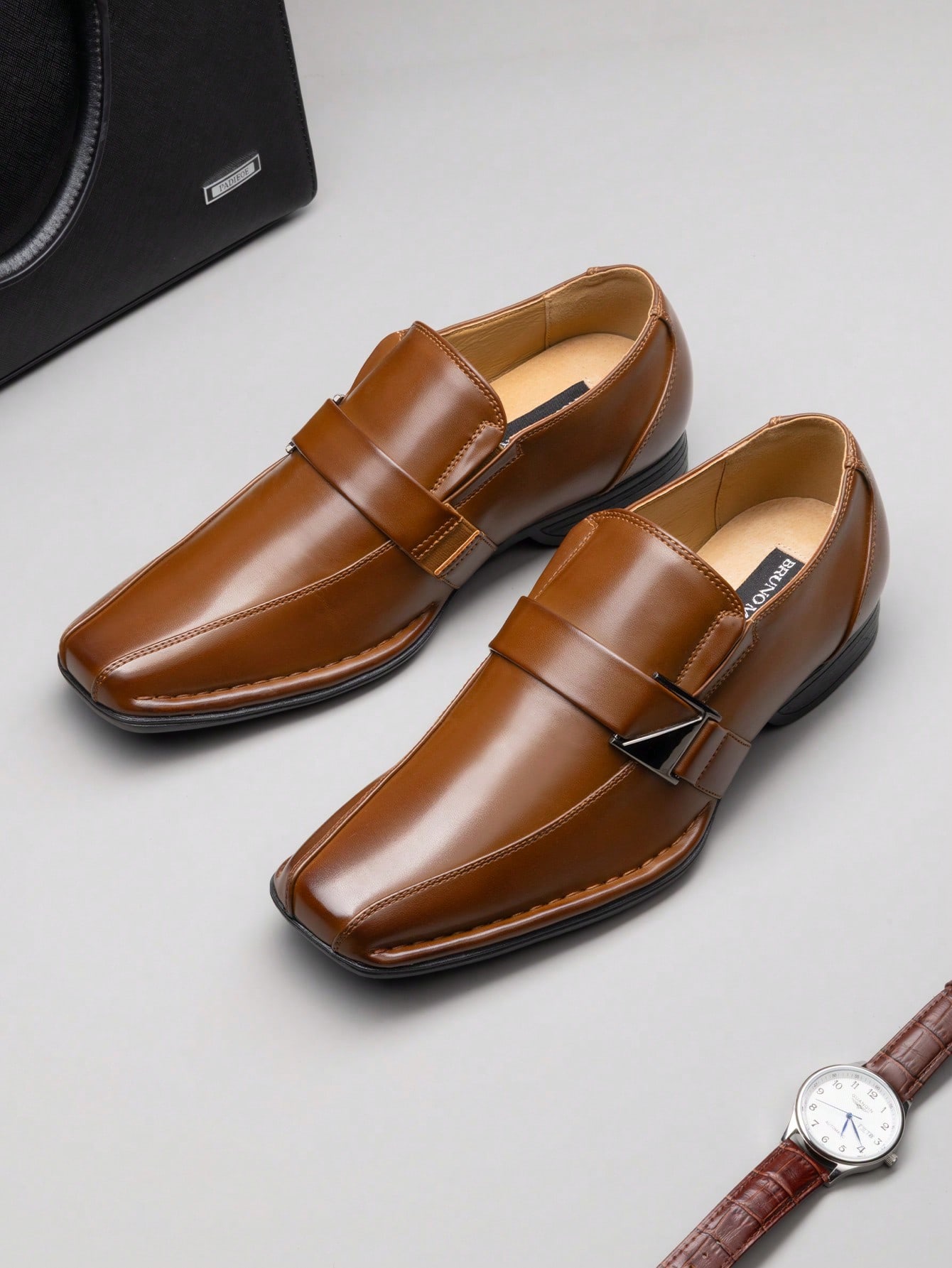 Formal Men Daily Wear Footwear - Herren-Slipper aus gefüttertem Leder, bequeme Mokassins,