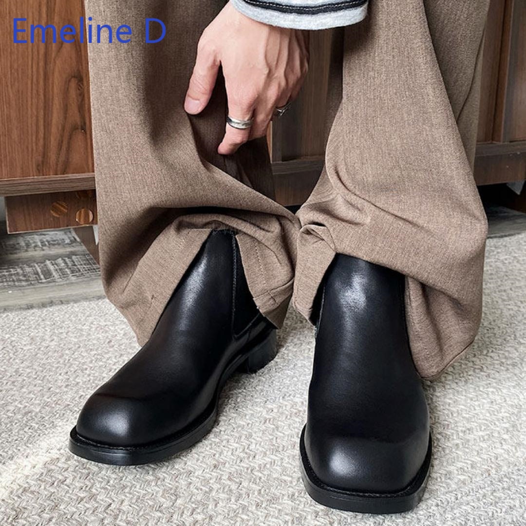Herren-Chelsea-Stiefel mit eck – Formal Men Daily Wear Footwear Bewertung und Preis
