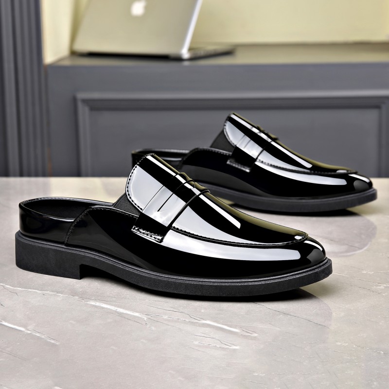 Herren-Slipper aus schwarzem L – Formal Men Daily Wear Footwear Bewertung und Preis