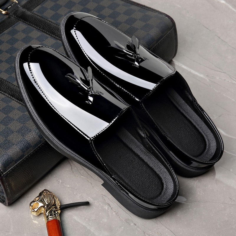 Herren-Slipper aus schwarzem L – Formal Men Daily Wear Footwear Bewertung und Preis