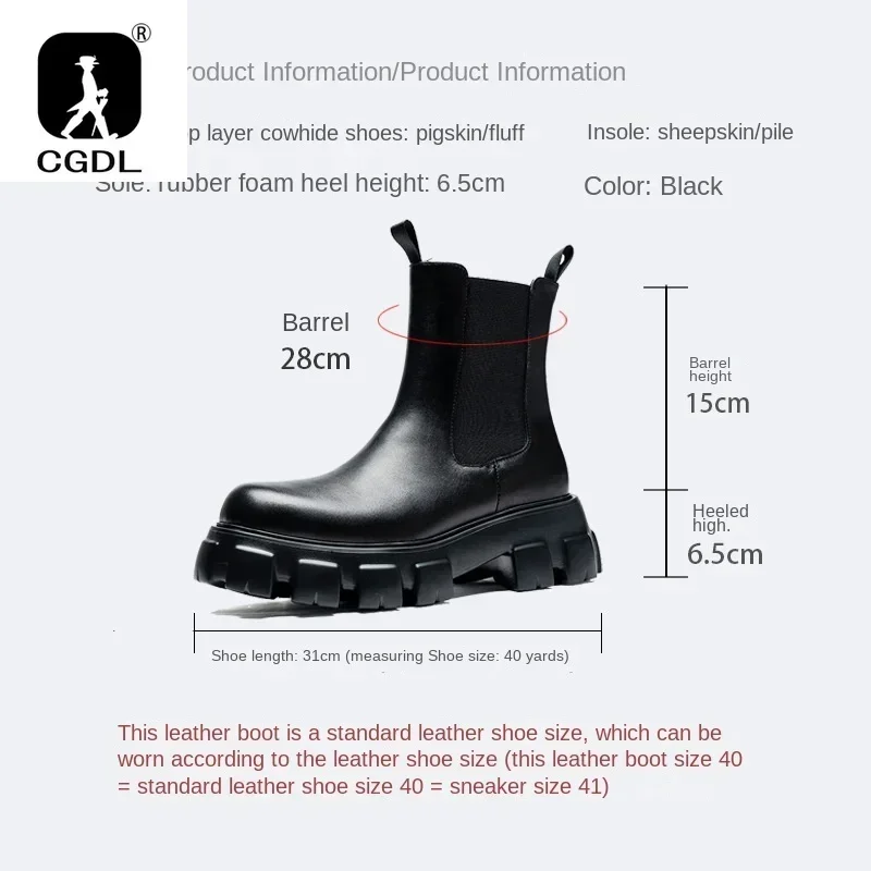 Echtes Leder Dicken sohlen Män – Men Formal Wear With Boots Bewertung und Preis