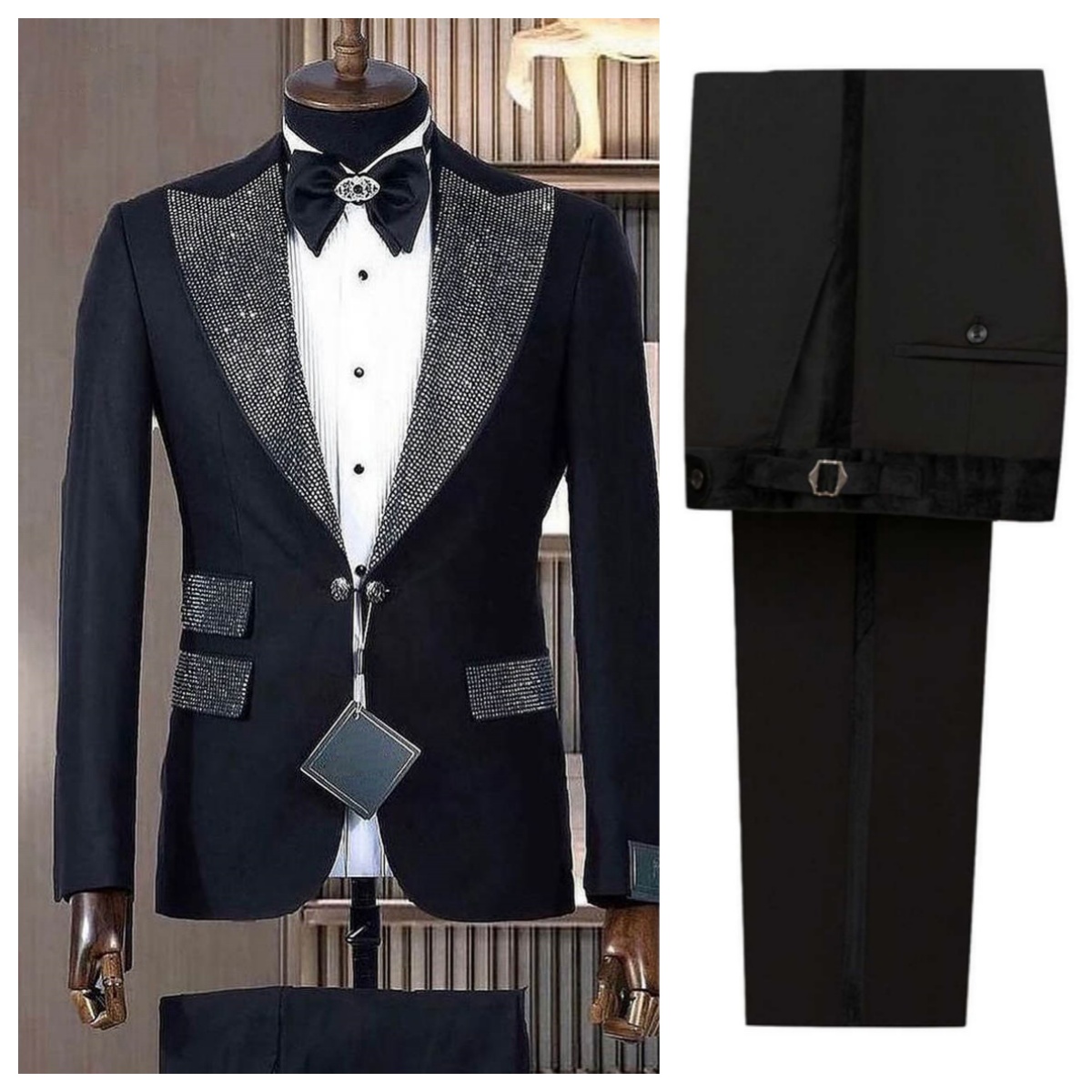 Formeller Herren-Smoking mit P – Men Formal Wear Modern Bewertung und Preis