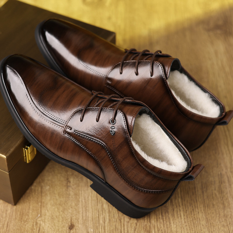 Herren Winter Lederschuhe Samt – Men Formal Wear With Boots Bewertung und Preis